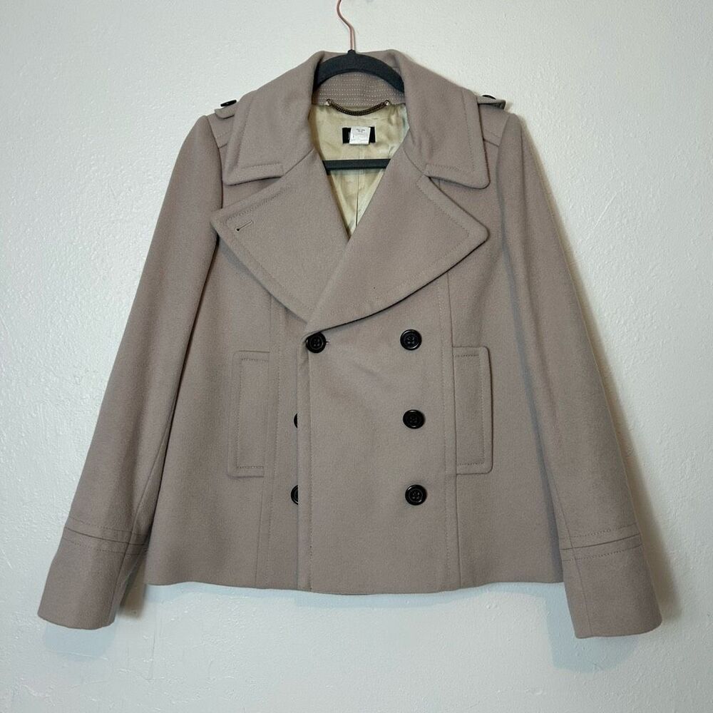 J. Crew wool tan blazer coat size 8